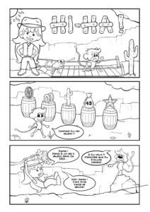 bd + tour de magie + coloriages : hi ha!